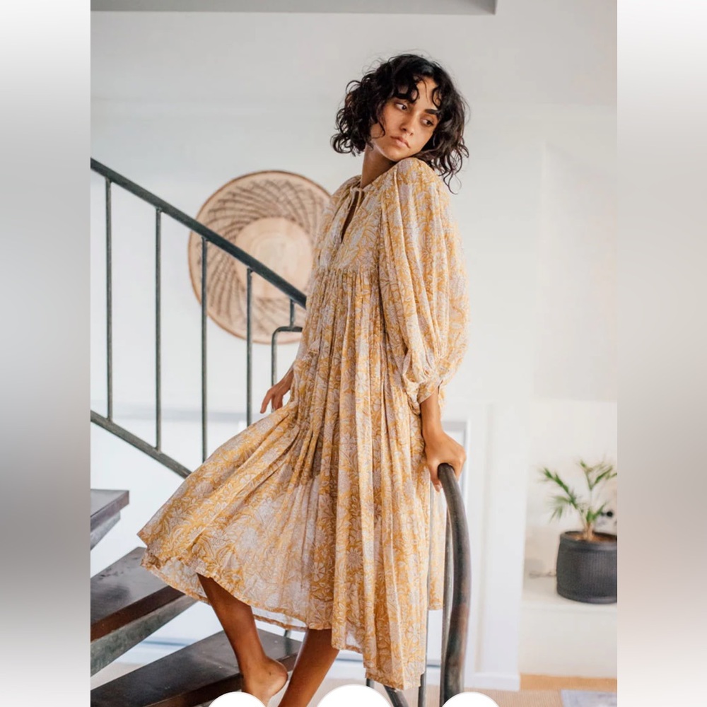 Daughters of India Kyra Midi Dress Cumin